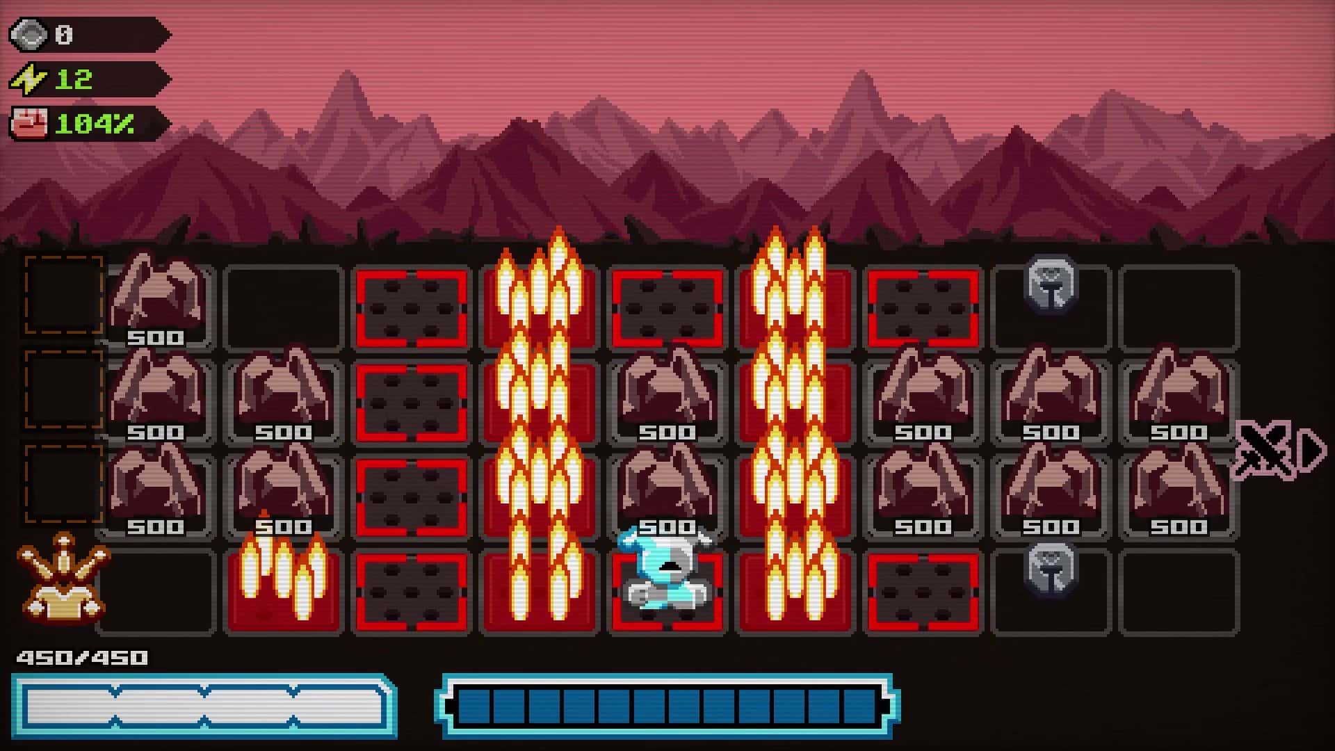 Chivalware Gameplay Kachel-Matching und Grid-Kämpfe