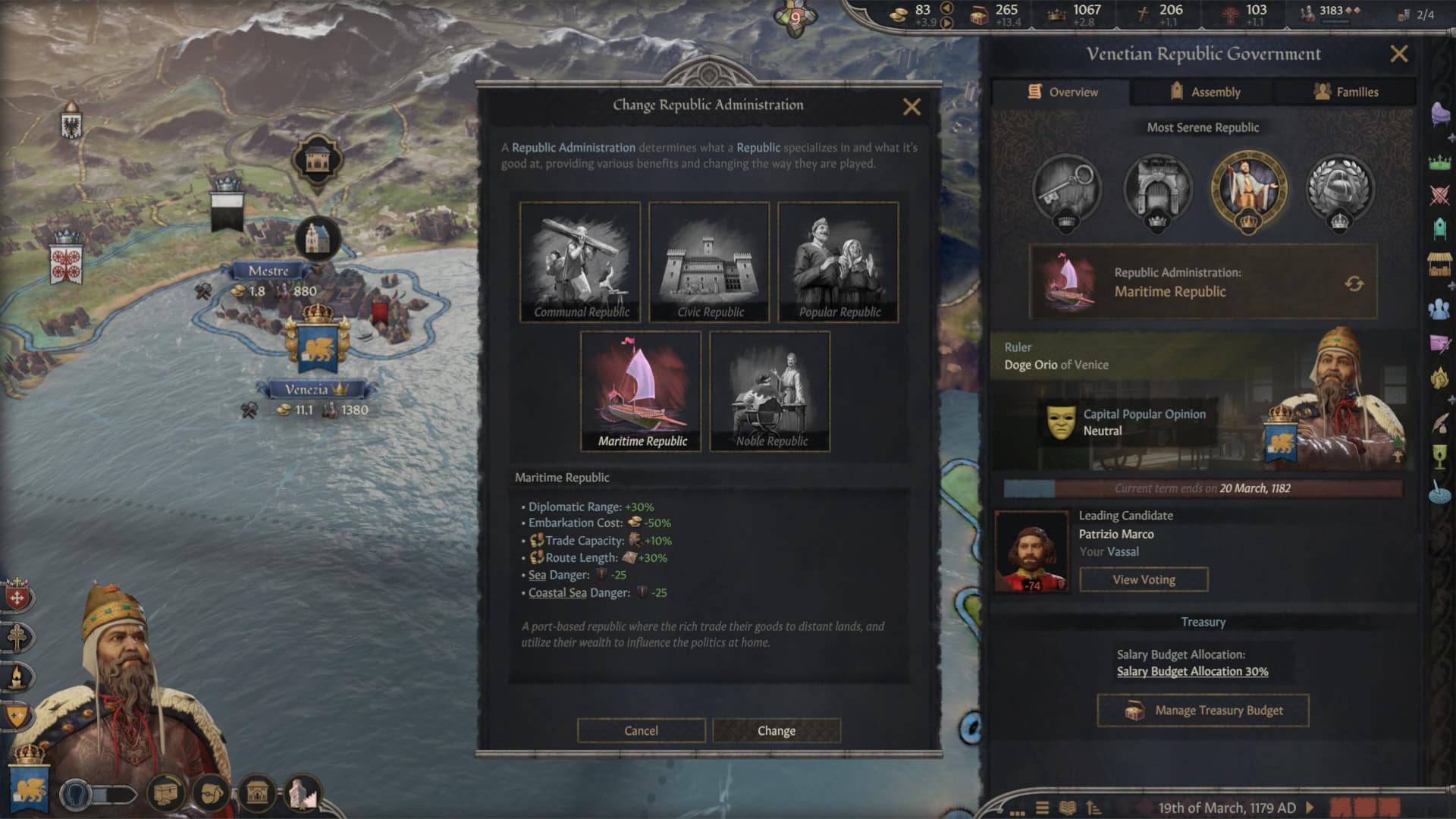 Crusader Kings III Silk and Silver Maritime Republik Venedig