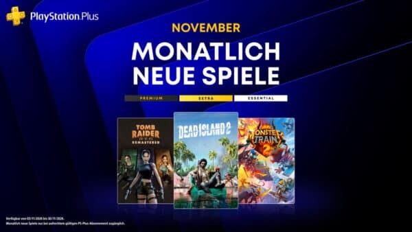 PlayStation Plus im November: Dead Island 2, Tomb Raider IV-VI Remastered und Monster Train 2 enthüllt
